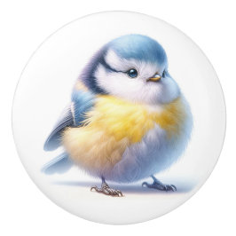 Pomo De Cerámica Hermosas aves