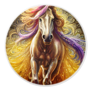 Pomo De Cerámica Hermoso caballo