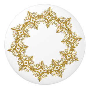 Pomo De Cerámica Hermoso diseño elegante de Diadem Gold