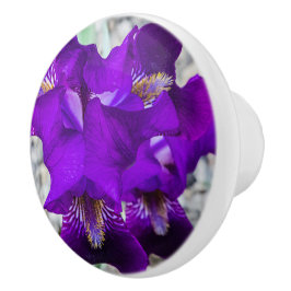 Pomo De Cerámica Hermoso iris morado