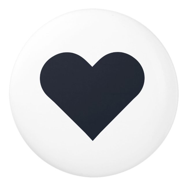 Pomo De Cerámica Herz ♥ Heart ♥ Herzen ♥ Hearts retro (Anverso)