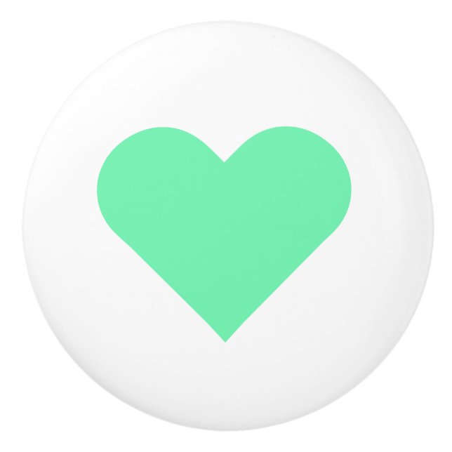 Pomo De Cerámica Herz ♥ Heart ♥ Herzen ♥ Hearts retro (Anverso)