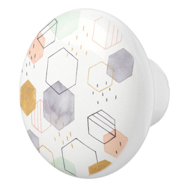 Pomo De Cerámica Hex Scatter (Derecha)