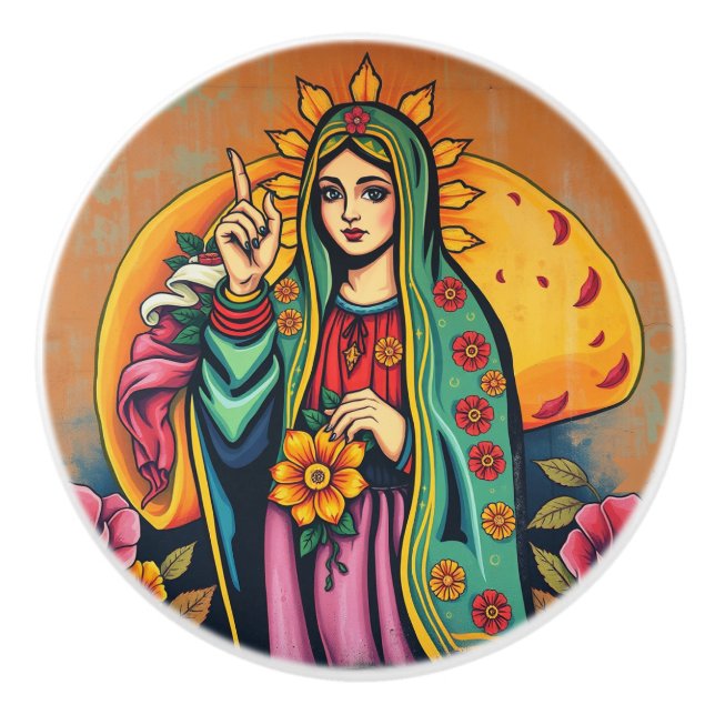 Pomo De Cerámica Hey, Taco Lover artsy unique Ceramic Pull (Anverso)