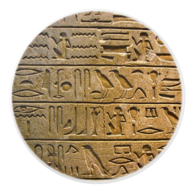 Pomo De Cerámica Hieroglyphics Ceramic Knob (Anverso)