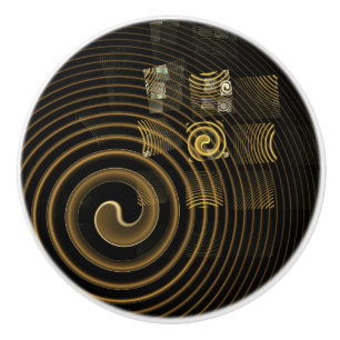 Pomo De Cerámica Hipnosis Arte abstracto