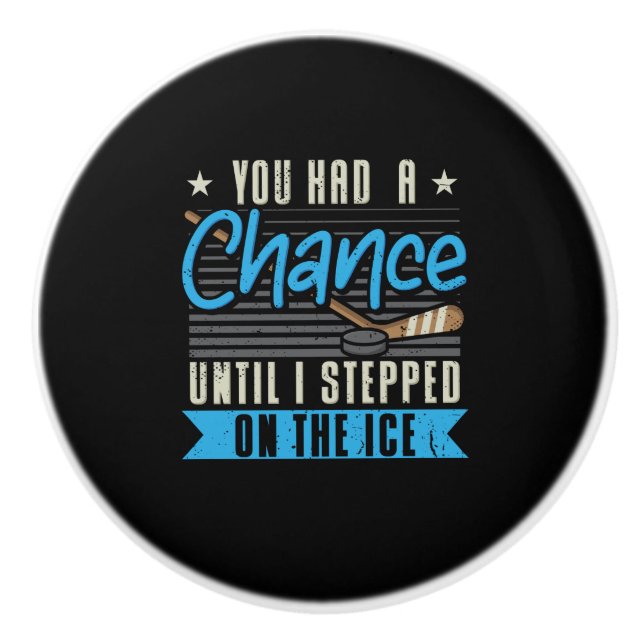 Pomo De Cerámica Hockey sobre hielo (Anverso)