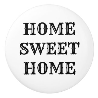 Pomo De Cerámica Hogar Sweet Home Vintage Style Ceramic Pull