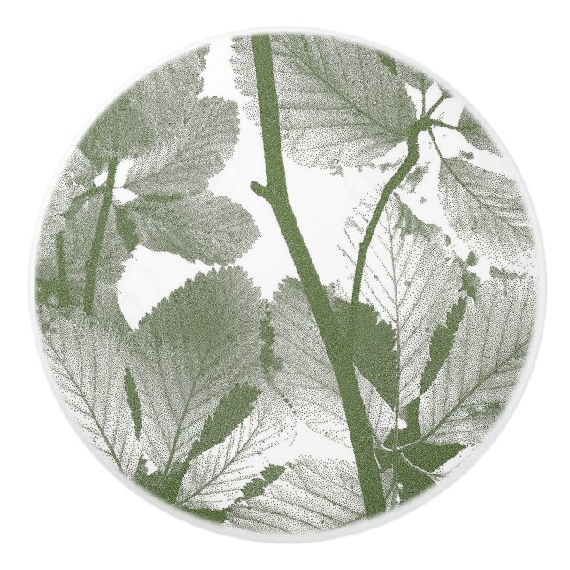 POMO DE CERÁMICA HOJAS DE ÁRBOL (Anverso)