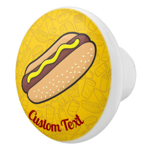 Pomo De Cerámica Hotdog Ceramic Knob