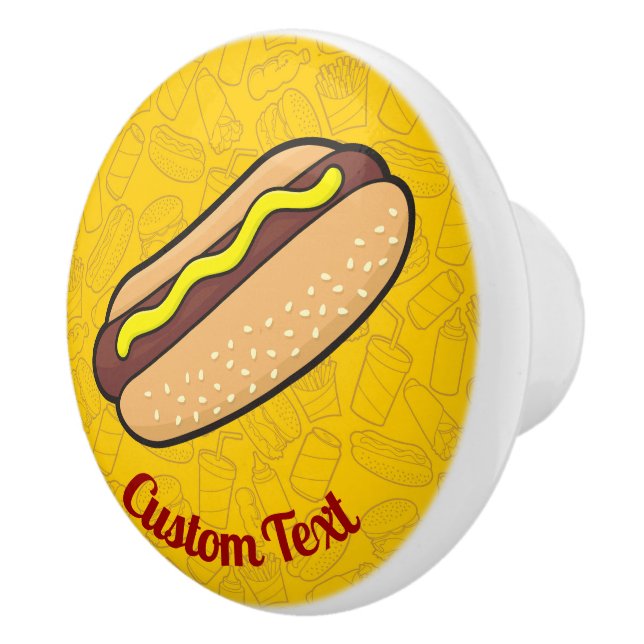 Pomo De Cerámica Hotdog Ceramic Knob (Derecha)