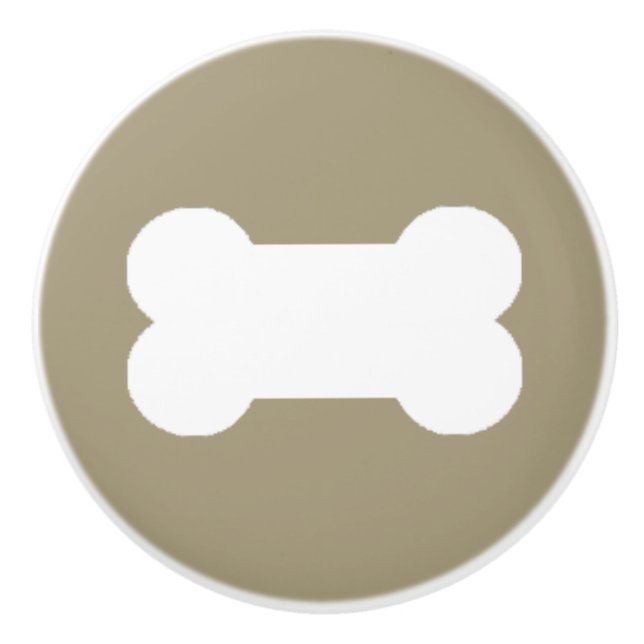Pomo De Cerámica Huesos de perro (Anverso)