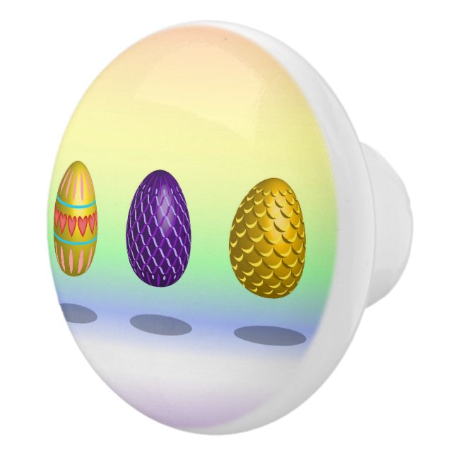 Pomo De Cerámica Huevos de Pascua (Derecha)