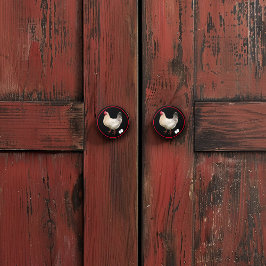 Pomo De Cerámica Huevos de pollo de granja Cute de cerámica de camp