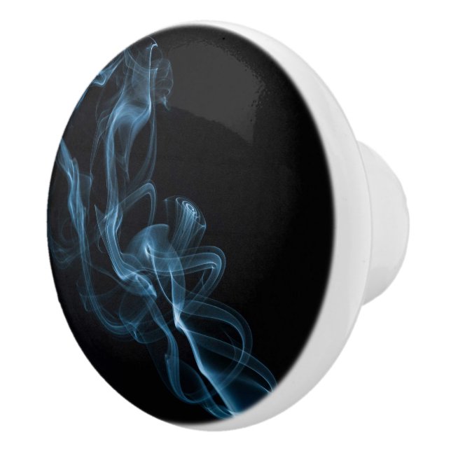 Pomo De Cerámica Humo azul (Derecha)