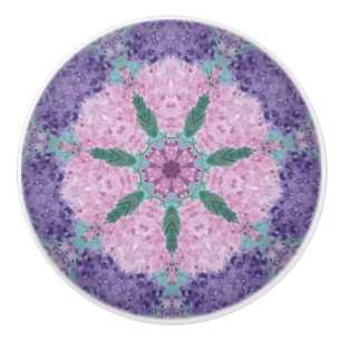Pomo De Cerámica Hydrangea Ceramic Knob