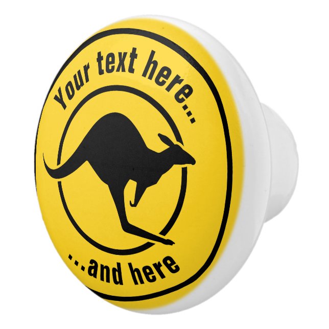 Pomo De Cerámica Icono de canguro (Derecha)