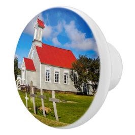 Pomo De Cerámica Iglesia islandesa