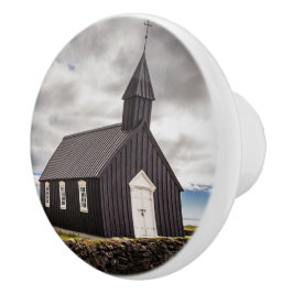 Pomo De Cerámica Iglesia Negra De Budir, Islandia