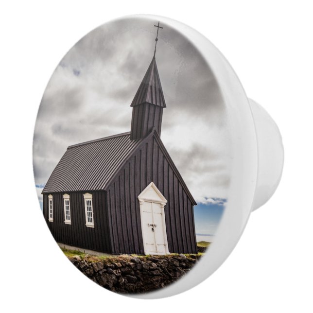 Pomo De Cerámica Iglesia Negra De Budir, Islandia (Derecha)