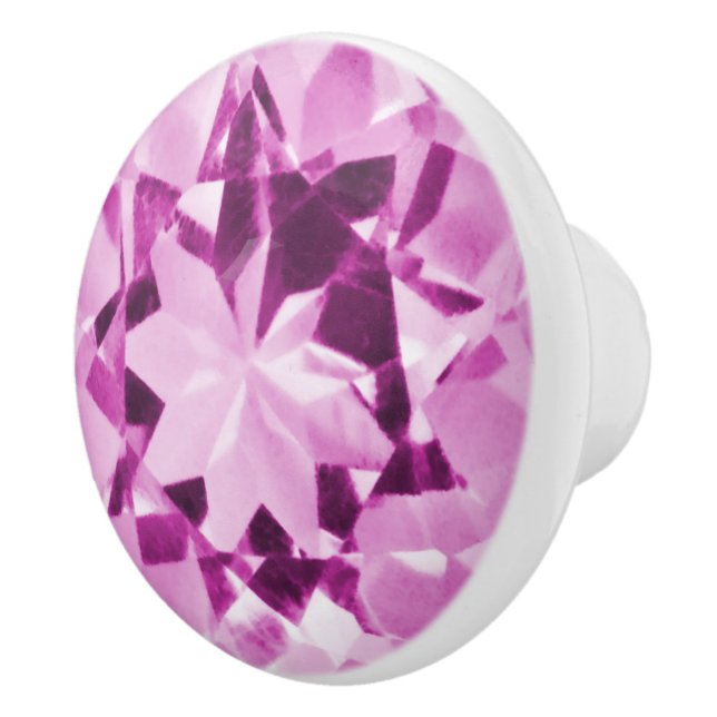 Pomo De Cerámica Ilusión tormalina rosada (Derecha)
