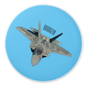 Pomo De Cerámica Ilustracion de personalizado de aviones de combate