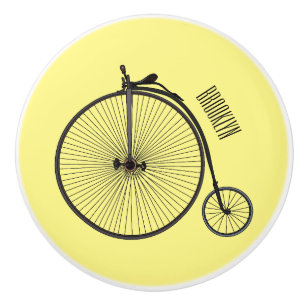 Pomo De Cerámica Ilustracion de personalizado de bicicletas de alta