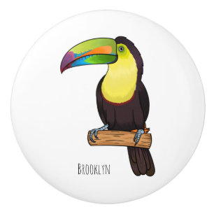 Pomo De Cerámica Ilustracion de personalizado de pájaros toscanos c