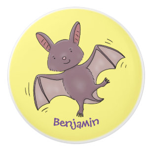 Pomo De Cerámica Ilustracion de personalizado volador de bate de be