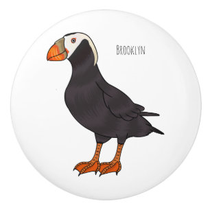 Pomo De Cerámica Ilustracion del personalizado de pajarito