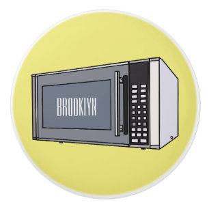 Pomo De Cerámica Ilustracion personalizado de microondas