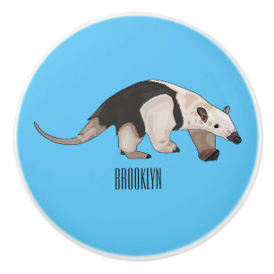 Pomo De Cerámica Ilustracion personalizado de Tamandua