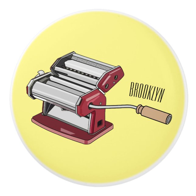 Pomo De Cerámica Ilustracion personalizado fabricante de pasta (Anverso)