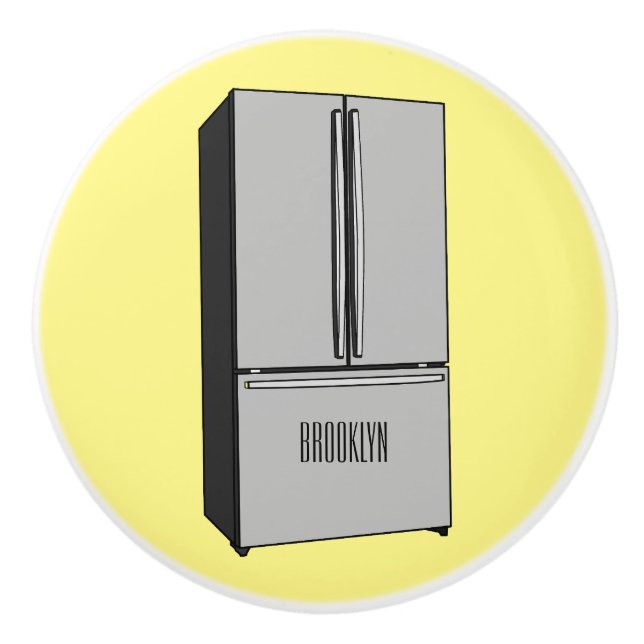 Pomo De Cerámica Ilustracion personalizado frigorífico de puerta fr (Anverso)