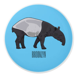 Pomo De Cerámica Ilustracion personalizado Tapir