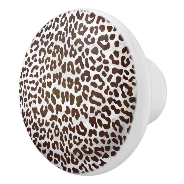 Pomo De Cerámica Impresión de chocolate leopardo (Derecha)