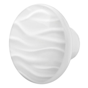 Pomo De Cerámica Impresión de onda blanca personalizado de cerámica