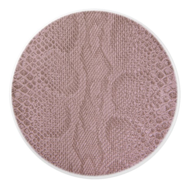 Pomo De Cerámica Impresión piel de serpiente (Anverso)