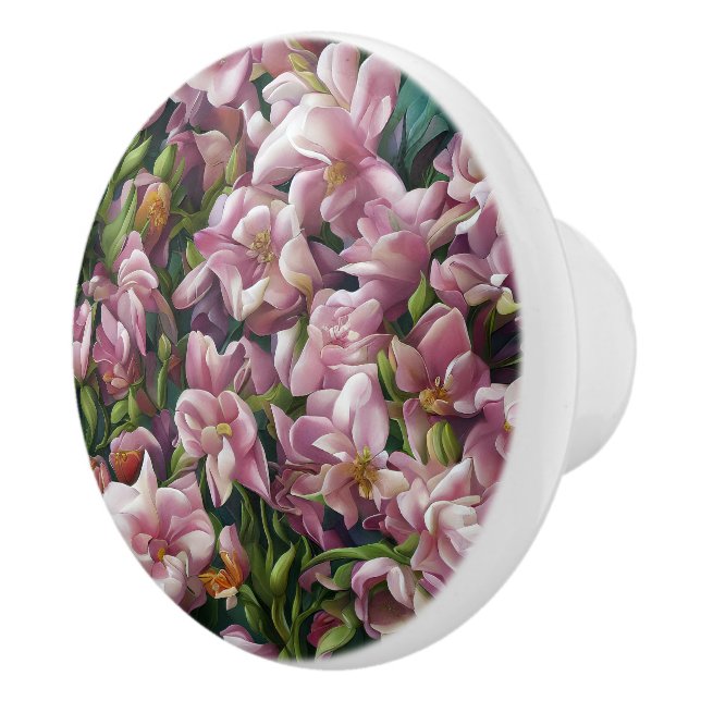 Pomo De Cerámica Impresiones de flores silvestres (Derecha)