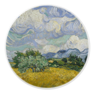 Pomo De Cerámica Impresionismo de Van Gogh Naturaleza de pintura de