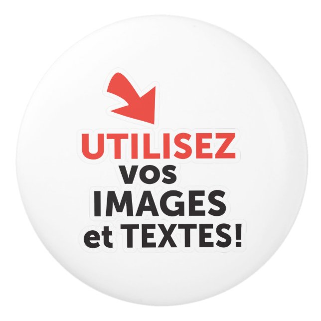 Pomo De Cerámica Imprimos vos concepciones en ligne en français (Anverso)