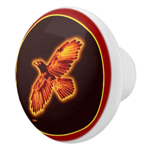 Pomo De Cerámica Incendio