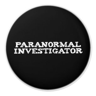 Pomo De Cerámica Investigador Paranormal Cazador de Fantasmas