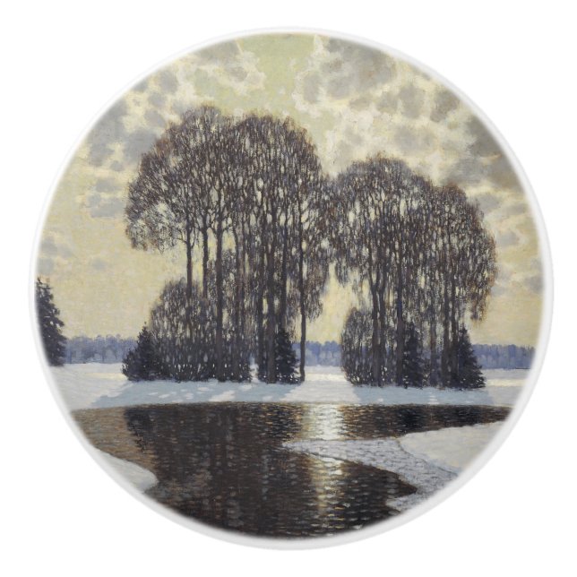 Pomo De Cerámica Invierno (de Vilhelms Purvitis) (Anverso)