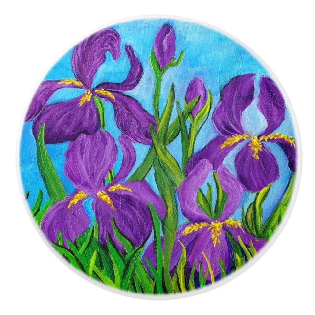 Pomo De Cerámica Iris Ceramic Knob (Anverso)
