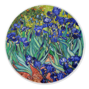 Pomo De Cerámica Irises de Vincent van Gogh