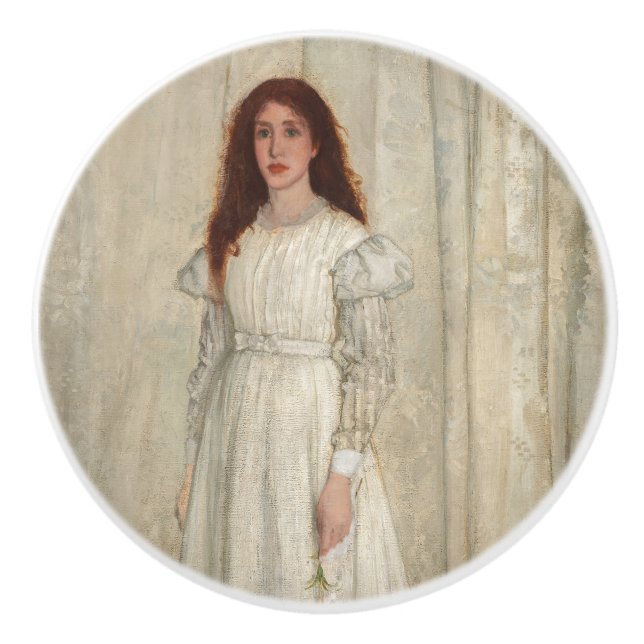 Pomo De Cerámica James Whistler - Sinfonía en blanco No. 1 (Anverso)