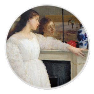Pomo De Cerámica James Whistler - Sinfonía en blanco No. 2