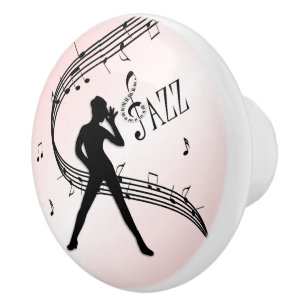 Pomo De Cerámica Jazz Dance Pink Ceramic Knob