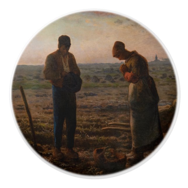 Pomo De Cerámica Jean-Francois Millet - The Angelus (Anverso)